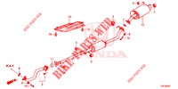 TUBERIA DE ESCAPE/SILENCIADOR (2.0L) para Honda CR-V 2.0 ELEGANCE L 5 Puertas 5 velocidades automática 2014
