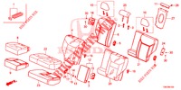 ASIENTO TRASERO/CINTURON SEGURIDAD(2D)  para Honda CR-V 2.0 EXCLUSIVE NAVI 5 Puertas 6 velocidades manual 2014
