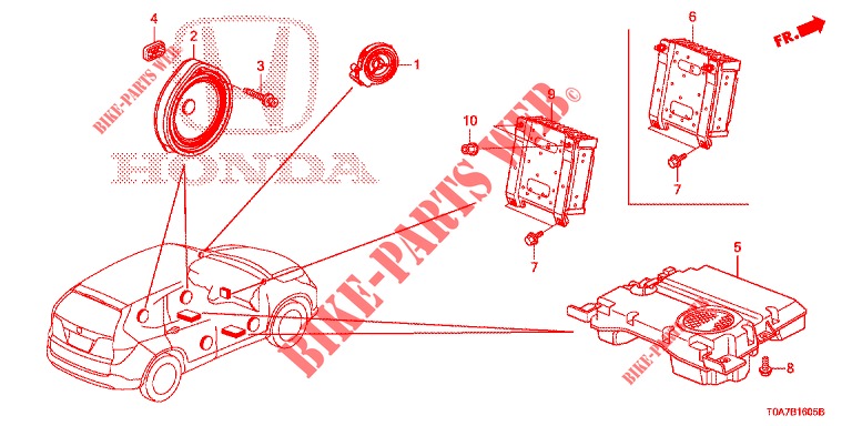 ANTENA/ALTAVOZ  para Honda CR-V 2.0 EXCLUSIVE NAVI 5 Puertas 6 velocidades manual 2014