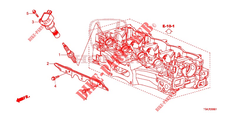 BOBINA DE ORIFICIO DE TAPON (2.0L) para Honda CR-V 2.0 EXCLUSIVE NAVI 5 Puertas 6 velocidades manual 2014
