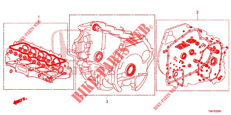 EQUIPO DE EMPACADURA/ ENS. DE TRANSMISION (2.0L) para Honda CR-V 2.0 EXCLUSIVE NAVI 5 Puertas 6 velocidades manual 2014