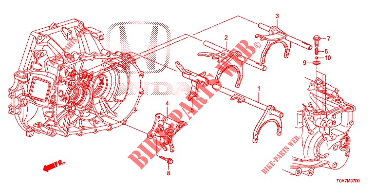 HORQUILLA DE CAMBIO/RETEN DE CAMBIO (2.0L) para Honda CR-V 2.0 EXCLUSIVE NAVI 5 Puertas 6 velocidades manual 2014