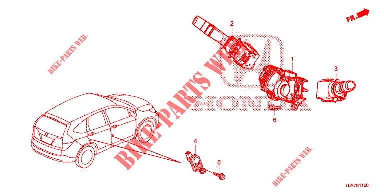 INTERRUPTOR COMBINACION  para Honda CR-V 2.0 EXCLUSIVE NAVI 5 Puertas 6 velocidades manual 2014
