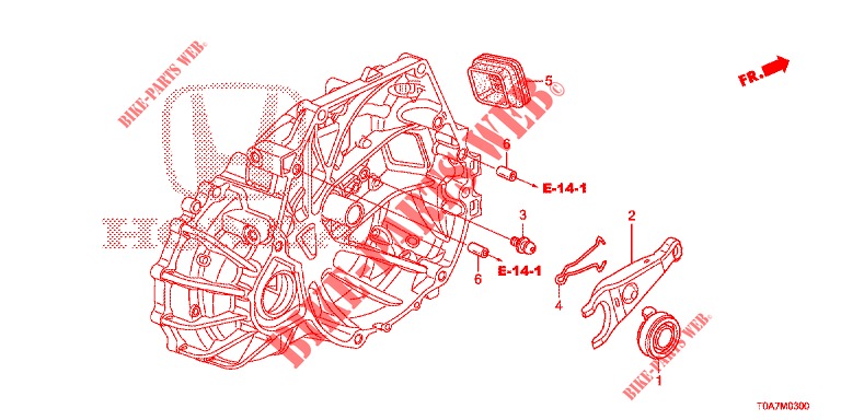 LIBERADOR DE EMBRAGUE (2.0L) para Honda CR-V 2.0 EXCLUSIVE NAVI 5 Puertas 6 velocidades manual 2014