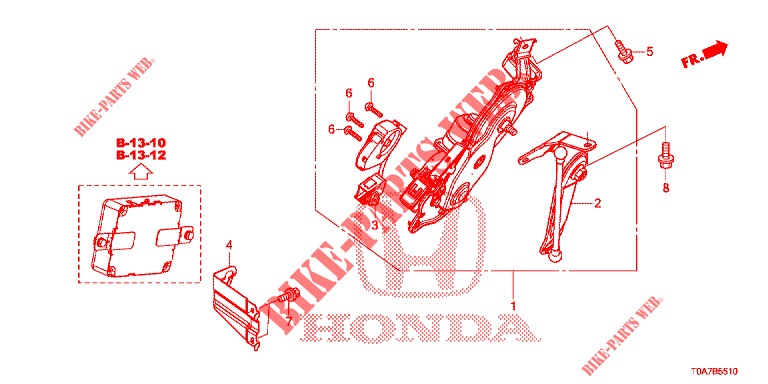 MOTOR DE PUERTA TRASERA DE POTENCIA  para Honda CR-V 2.0 EXCLUSIVE NAVI 5 Puertas 6 velocidades manual 2014
