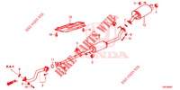 TUBERIA DE ESCAPE/SILENCIADOR (2.0L) para Honda CR-V 2.0 EXCLUSIVE NAVI 5 Puertas 5 velocidades automática 2014
