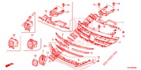 PARRILLA DELANTERA/MOLDURA  para Honda CR-V 2.0 S 5 Puertas 6 velocidades manual 2014
