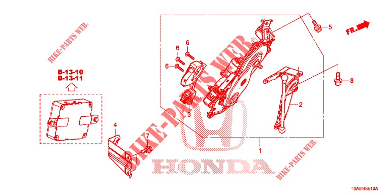 MOTOR DE PUERTA TRASERA DE POTENCIA  para Honda CR-V 2.0 EXCLUSIVE NAVI 5 Puertas 5 velocidades automática 2015