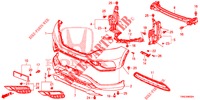 PARAGOLPES DELANTERO (3) para Honda CR-V 2.0 EXCLUSIVE L 5 Puertas 5 velocidades automática 2015