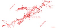 TUBERIA DE ESCAPE/SILENCIADOR (2.0L) para Honda CR-V 2.0 EXCLUSIVE L 5 Puertas 5 velocidades automática 2015