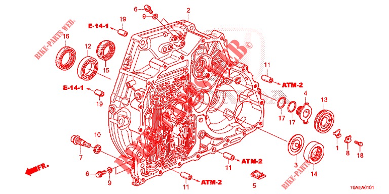 CONVERTIDOR DE PAR TORSOR (2.0L) para Honda CR-V 2.0 EXCLUSIVE L 5 Puertas 5 velocidades automática 2015