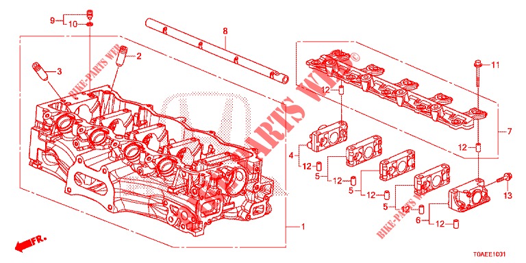 CUBIERTA CULATA CILINDRO (2.0L) para Honda CR-V 2.0 EXCLUSIVE L 5 Puertas 5 velocidades automática 2015