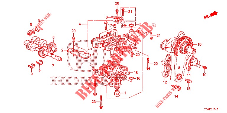 EJE DE COMPENSADOR (2.0L) para Honda CR-V 2.0 EXCLUSIVE L 5 Puertas 5 velocidades automática 2015