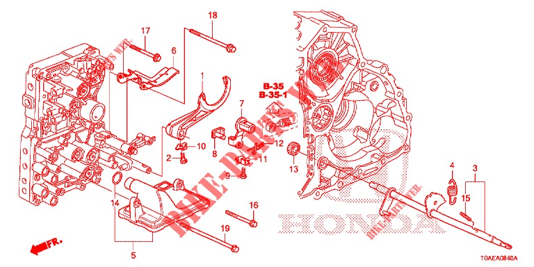 HORQUILLA DE CAMBIO/TORNILLO DE AJUSTE  para Honda CR-V 2.0 EXCLUSIVE L 5 Puertas 5 velocidades automática 2015