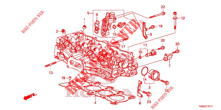 VALVULA DE CARRETE/ SENSOR PRESION ACEITE (2.0L) para Honda CR-V 2.0 EXCLUSIVE L 5 Puertas 5 velocidades automática 2015