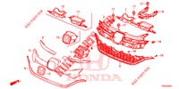 PARRILLA DELANTERA/MOLDURA (2) para Honda CR-V 2.0 S 5 Puertas 5 velocidades automática 2015