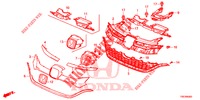PARRILLA DELANTERA/MOLDURA  para Honda CR-V 2.0 COMFORT 5 Puertas 5 velocidades automática 2016