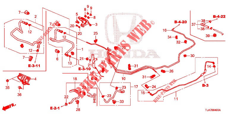 TUBERIA DE COMBUSTIBLE (LH) (1) para Honda CR-V 1.5 BASE 5 Puertas 6 velocidades manual 2019