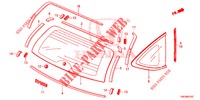 PARABRISAS TRASERA/VIDRIO DE COSTADO  para Honda CR-V DIESEL 1.6 COMFORT 5 Puertas 6 velocidades manual 2014