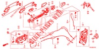 CERRADURAS DE PUERTA DEL./MANIJA EXTERIOR  para Honda CR-V DIESEL 1.6 ELEGANCE 5 Puertas 6 velocidades manual 2014
