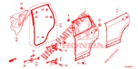 PANELES DE PUERTA TRAS.(4D)  para Honda CR-V DIESEL 1.6 ELEGANCE 5 Puertas 6 velocidades manual 2014