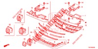PARRILLA DELANTERA/MOLDURA  para Honda CR-V DIESEL 1.6 ELEGANCE 5 Puertas 6 velocidades manual 2014