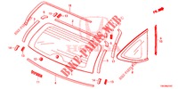 PARABRISAS TRASERA/VIDRIO DE COSTADO  para Honda CR-V DIESEL 1.6 EXECUTIVE NAVI 5 Puertas 6 velocidades manual 2014