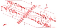 EJE DE IMPULSION TRASERA (3) para Honda CR-V DIESEL 2.2 COMFORT 5 Puertas 6 velocidades manual 2014