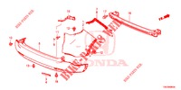 PARAGOLPES TRASERO  para Honda CR-V DIESEL 2.2 COMFORT 5 Puertas 6 velocidades manual 2014