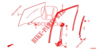 VENTANILLAS PUERTA TRAS./REGULATOR  para Honda CR-V DIESEL 2.2 COMFORT 5 Puertas 6 velocidades manual 2014