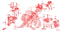 SOPORTES DE MOTOR (DIESEL) (2.2L) (AT) para Honda CR-V DIESEL 2.2 ELEGANCE 5 Puertas 5 velocidades automática 2014