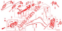 CERRADURAS DE PUERTA DEL./MANIJA EXTERIOR  para Honda CR-V DIESEL 2.2 ELEGANCE L 5 Puertas 6 velocidades manual 2014