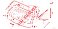 PARABRISAS TRASERA/VIDRIO DE COSTADO  para Honda CR-V DIESEL 2.2 ELEGANCE L 5 Puertas 6 velocidades manual 2014
