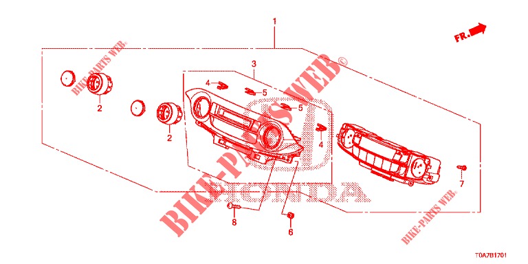 CONTROL DE AIRE          ACONDICIONADO AUTOMATICO(1)  para Honda CR-V DIESEL 2.2 ELEGANCE L 5 Puertas 6 velocidades manual 2014