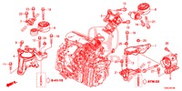 SOPORTES DE MOTOR (DIESEL) (2) (AT) para Honda CR-V DIESEL 1.6 INNOVA 5 Puertas 9 velocidades automática 2015