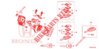 COMPONENTES CILINDRO LLAVE  para Honda CR-V DIESEL 2.2 ELEGANCE 5 Puertas 6 velocidades manual 2014