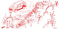 GUARNICION DE LARGUERO LATERAL/PROTECTOR  para Honda CR-V DIESEL 2.2 ELEGANCE 5 Puertas 6 velocidades manual 2014