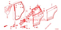 PANELES DE PUERTA TRAS.(4D)  para Honda CR-V DIESEL 2.2 ELEGANCE 5 Puertas 6 velocidades manual 2014