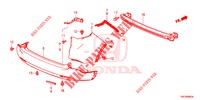 PARAGOLPES TRASERO  para Honda CR-V DIESEL 2.2 ELEGANCE 5 Puertas 6 velocidades manual 2014