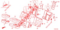 ASIENTO TRASERO/CINTURON SEGURIDAD(2D)  para Honda CR-V DIESEL 1.6 EXCLUSIVE NAVI 4WD 5 Puertas 6 velocidades manual 2015