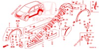 GUARNICION DE LARGUERO LATERAL/PROTECTOR  para Honda CR-V DIESEL 1.6 EXCLUSIVE NAVI 4WD 5 Puertas 6 velocidades manual 2015