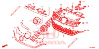 PARRILLA DELANTERA/MOLDURA  para Honda CR-V DIESEL 1.6 COMFORT 5 Puertas 6 velocidades manual 2018