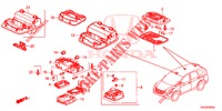 LUZ INTERIOR  para Honda CR-V DIESEL 2.2 EXCLUSIVE 5 Puertas 6 velocidades manual 2013