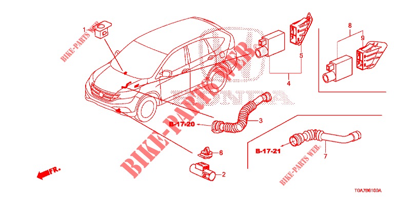 ACONDICIONADOR DE AIRE (SENSEUR/CLIMATISEUR D'AIR AUTOMATIQUE) para Honda CR-V DIESEL 2.2 EXCLUSIVE 5 Puertas 6 velocidades manual 2013