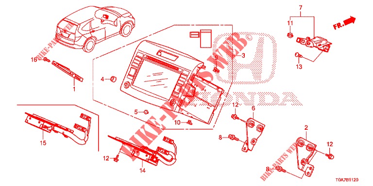 CABLES Y SOPORTE NAVEGADOR  para Honda CR-V DIESEL 2.2 EXCLUSIVE 5 Puertas 6 velocidades manual 2013