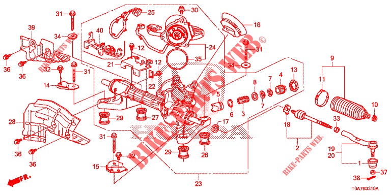 CAJA DE ENGRANAJE DE P.S. (LH) para Honda CR-V DIESEL 2.2 EXCLUSIVE 5 Puertas 6 velocidades manual 2013