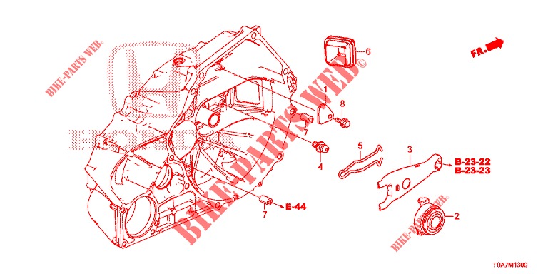 LIBERADOR DE EMBRAGUE (DIESEL) (2.2L) para Honda CR-V DIESEL 2.2 EXCLUSIVE 5 Puertas 6 velocidades manual 2013
