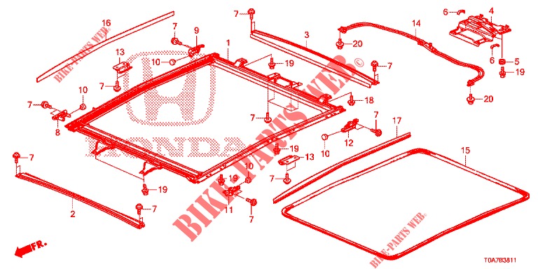 REVESTIMIENTO DE FARO/VISERA/VIDRIO DESLIZANTE  para Honda CR-V DIESEL 2.2 EXCLUSIVE 5 Puertas 6 velocidades manual 2013