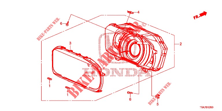 VELOCIMETRO  para Honda CR-V DIESEL 2.2 EXCLUSIVE 5 Puertas 6 velocidades manual 2013