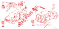 EMBLEMAS/ETIQUETAS DE PRECAUCION  para Honda CR-V DIESEL 2.2 COMFORT 5 Puertas 6 velocidades manual 2013